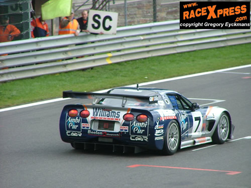 De 3e en laaste safety-car procedure in de wedstrijd